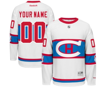 Youth Montreal Canadiens Reebok White 2016 Winter Classic Custom Jersey