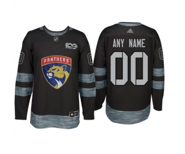 Adidas Florida Panthers Black 1917-2017 100th Anniversary Stitched NHL Custom Jersey
