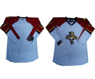 Florida Panthers Mens Customized White Jersey