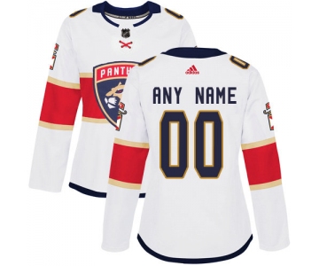 Women's Adidas Florida Panthers NHL Authentic White Customized Jersey