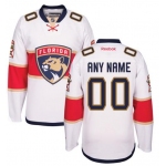 Youth Florida Panthers Reebok White Away Premier Custom Jersey