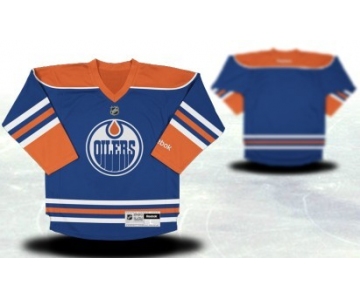 Edmonton Oilers Youths Customized Blue Jersey