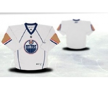Edmonton Oilers Youths Customized White Jersey