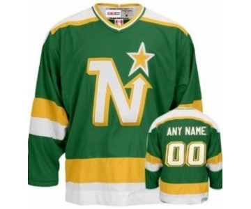 Dallas Stars Mens Customized Green Throwback Jersey