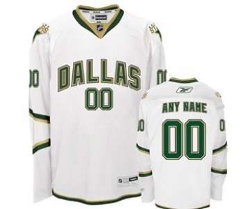 Dallas Stars Mens Customized White Jersey