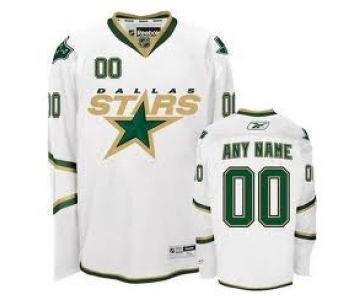 Dallas Stars Mens Customized White Third Jersey
