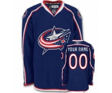 Columbus Blue Jackets Mens Customized Blue Jersey