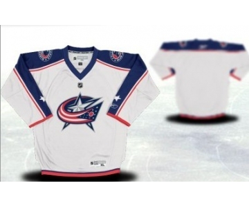 Columbus Blue Jackets Youths Customized White Jersey
