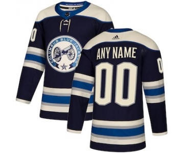 Men's Columbus Blue Jackets adidas Navy Authentic Alternate Custom Jersey