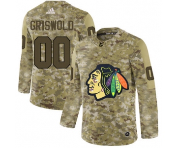 Chicago Blackhawks Camo Men's Customized Adidas Jersey