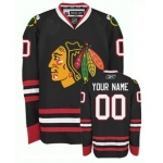 Chicago Blackhawks Mens Customized Black Jersey