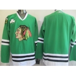 Chicago Blackhawks Mens Customized Green Jersey