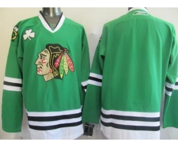 Chicago Blackhawks Mens Customized Green Jersey