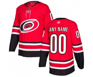 Custom Men's Carolina Hurricanes Red Third 2017-2018 Adidas NHL Jersey