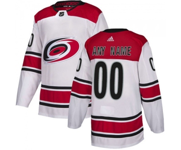 Men's Adidas Carolina Hurricanes NHL Authentic White Customized Jersey