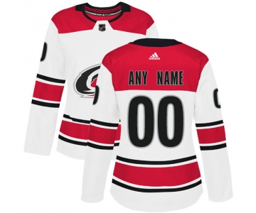 Women's Adidas Carolina Hurricanes NHL Authentic White Customized Jersey