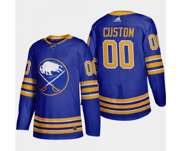 Buffalo Sabres Custom Men's Adidas 2020-21 Home Authentic Player Stitched NHL Jersey Royal Blue