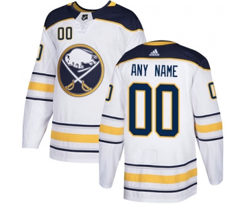 Men's Adidas Buffalo Sabres NHL Authentic White Customized Jersey