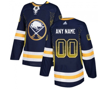 Men's Buffalo Sabres Navy Customized Drift Fashion Adidas Jersey