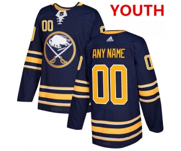 Youth Adidas Buffalo Sabres Customized Authentic Navy Blue Home