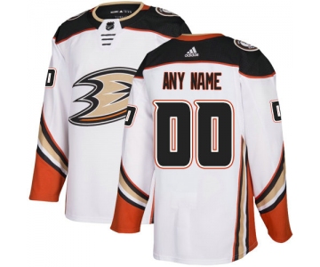 Men's Anaheim Ducks adidas White Authentic Custom Jersey