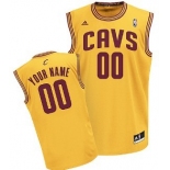 Kids Cleveland Cavaliers Customized Yellow Jersey