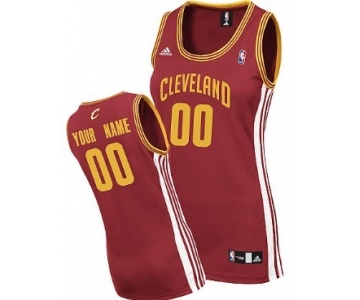 Womens Cleveland Cavaliers Customized Red Jersey