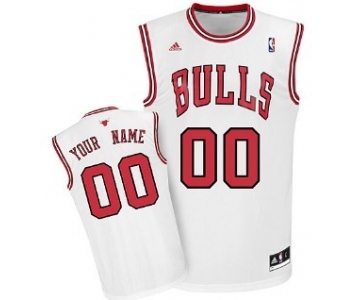 Kids Chicago Bulls Customized White Jersey