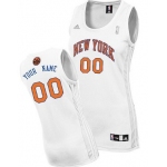 Womens New York Knicks Customized White Jersey