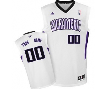 Kids Sacramento Kings Customized White Jersey
