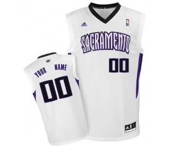 Mens Sacramento Kings Customized White Jersey