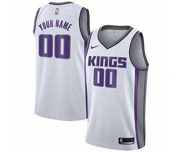 Men's Sacramento Kings Nike White Swingman Custom Icon Edition Jersey