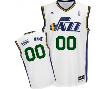 Mens Utah Jazz Customized White Jersey