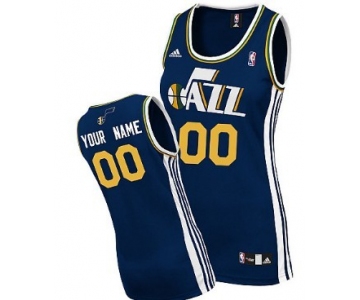 Womens Utah Jazz Customized Blue Jersey