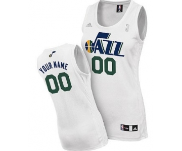 Womens Utah Jazz Customized White Jersey