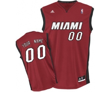 Mens Miami Heat Customized Red Jersey