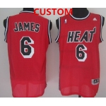 Miami Heat Custom ABA Hardwood Classics Swingman Red Jersey
