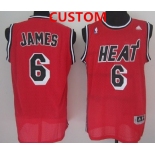 Miami Heat Custom ABA Hardwood Classics Swingman Red Jersey