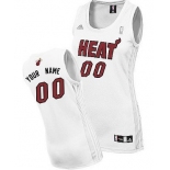 Womens Miami Heat Customized White Jersey