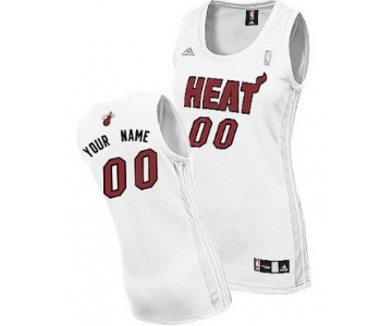 Womens Miami Heat Customized White Jersey