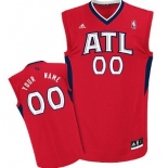 Mens Atlanta Hawks Customized Red Jersey