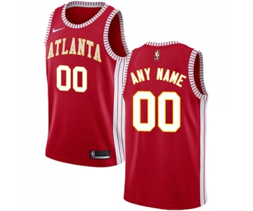 Men's Nike Atlanta Hawks Customized Authentic Red NBA  Statement Edition Jersey