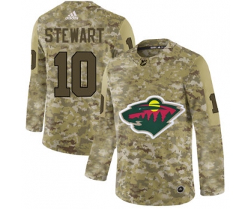 Minnesota Wild Camo Men's Customized Adidas Jersey