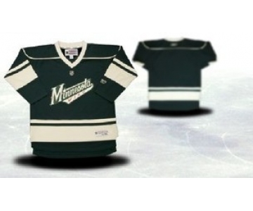 Minnesota Wild Youths Customized Green Jersey