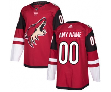 Men's Arizona Coyotes adidas Maroon Authentic Custom Jersey