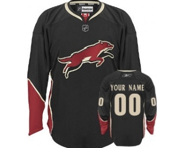 Phoenix Coyotes Mens Customized Black Third Jersey