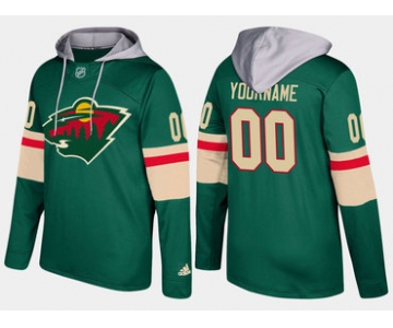 Adidas Wild Men's Customized Name And Number Green Hoodie