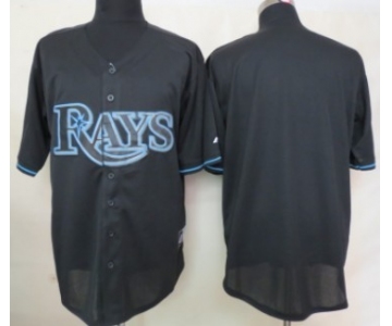 Men's Tampa Bay Rays Customized 2012 Black Fashion Jersey