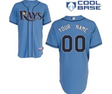 Men's Tampa Bay Rays Customized Light Blue Jersey