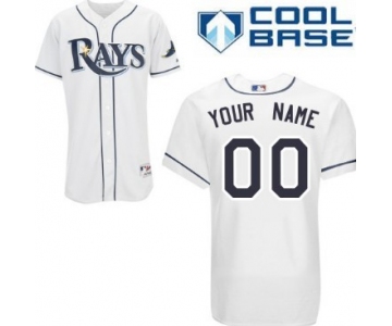 Men's Tampa Bay Rays Customized White Jersey
